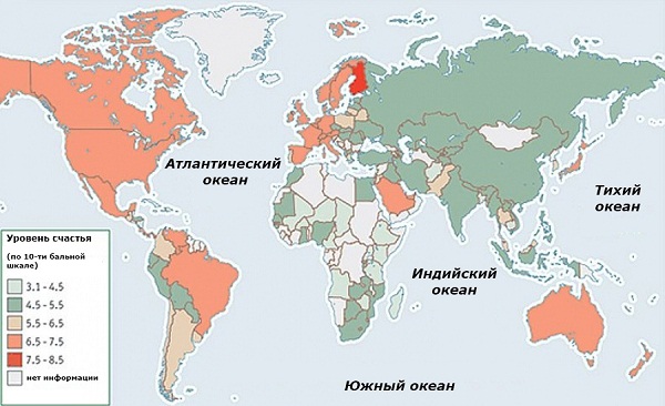 карта счастья