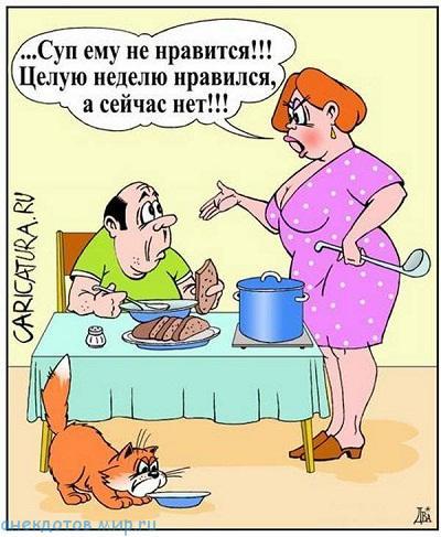 карикатура про жену