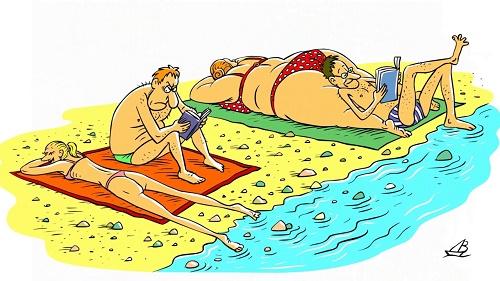 анекдот картинка про жирных и толстых