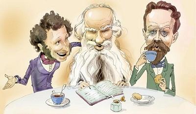Подробнее о статье Анекдоты — картинки про Пушкина и Толстого