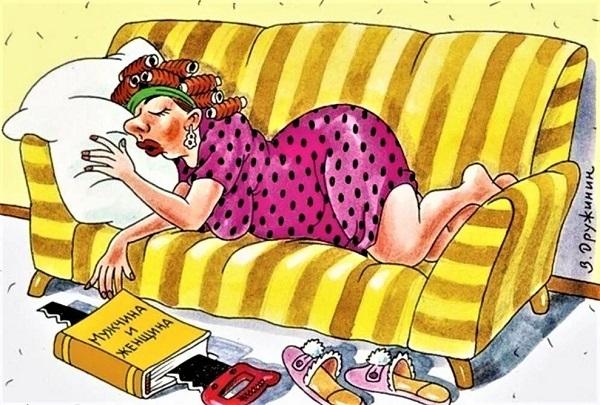 Подробнее о статье Анекдоты про жену и диван