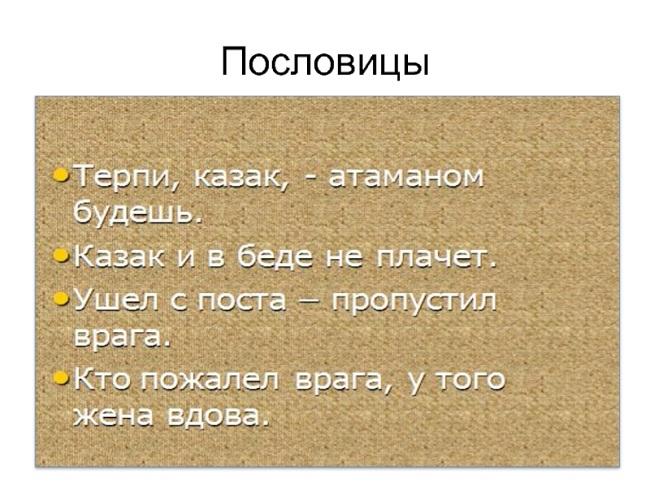 Подробнее о статье Пословицы про казаков