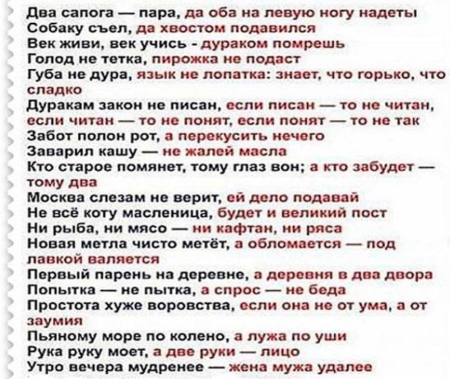 Подробнее о статье Полная версия популярных пословиц и поговорок