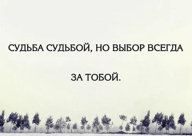 Подробнее о статье Статусы и выражения про выбор и решение