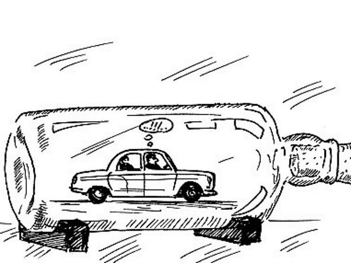 Смешные карикатуры про пробки на дорогах
