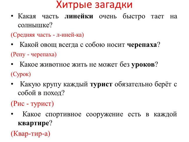 Подробнее о статье Загадки с неожиданными ответами