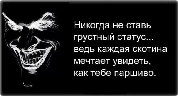 Подробнее о статье Горькие и грубые статусы для соцсетей